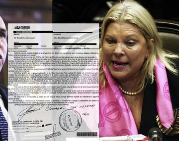 Ésta es la nueva carta documento que el titular de la Corte le mandó a Carrió