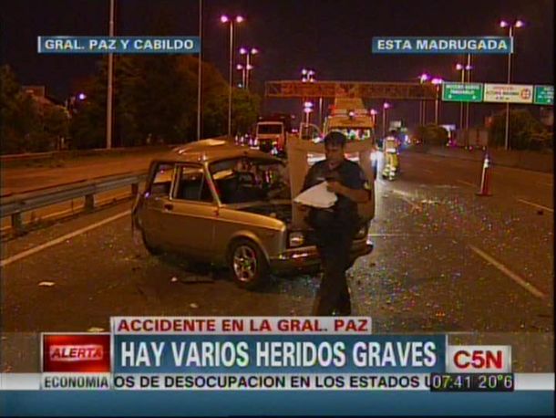Varios heridos, tras un grave accidente en la General Paz