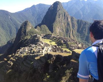 Argentino en el Machu Picchu