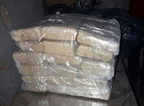 Encontraron casi 15 kilos de marihuana en una iglesia - Crédito:&nbsp;@impactorioja