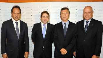 Daniel Scioli, Mauricio Macri y Antonio Bonfatti compartieron una cena Daniel Scioli, Mauricio Macri y Antonio Bonfatti compartieron una cena