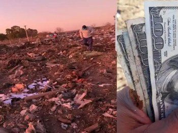 Empleados municipales encontraron más de U$S50.000 en un basural