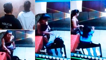 Los actos de violencia de la niñera quedaron registrados por las cámaras Los actos de violencia de la niñera quedaron registrados por las cámaras