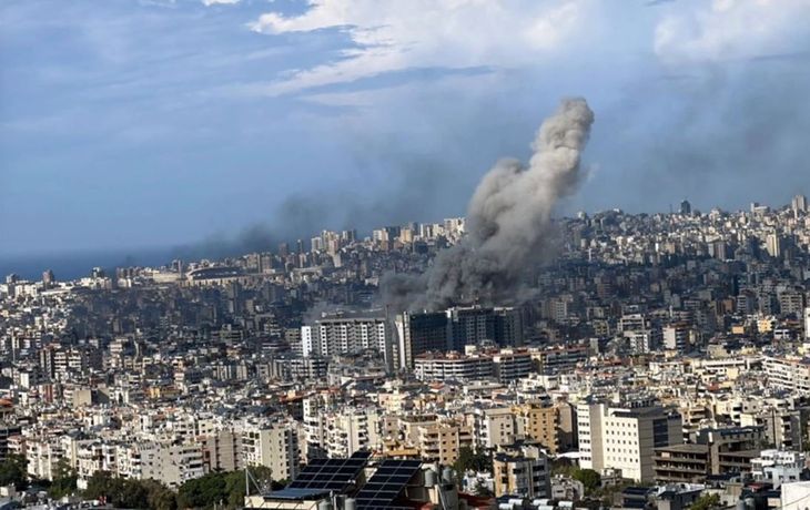 Israel volvió a atacar zonas residenciales de Beirut.