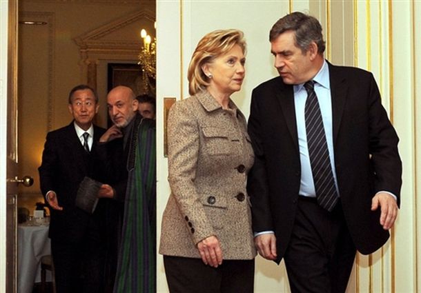 gordon Brown hillary clinton