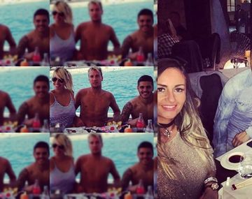 La foto de Mauro Icardi con Éver Banega y su mujer