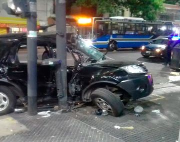 Flores: así quedó la Ecosport después del accidente en el que murió un hombre