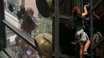 un hombre intento escalar la torre de trump en nueva york y lo atraparon un hombre intento escalar la torre de trump en nueva york y lo atraparon
