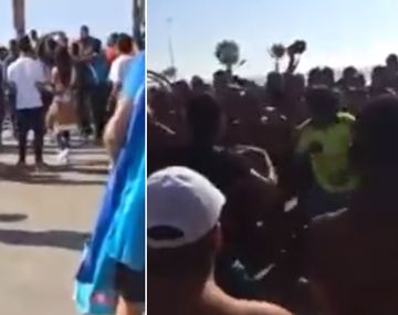 VIDEO: La violenta pelea entre colombianos y chilenos en una playa