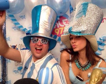 Mirá la ropa sexy de Cathy Fulop para alentar a Argentina