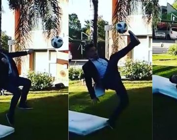 Quiso imitar la chilena de Cristiano y se lesionó