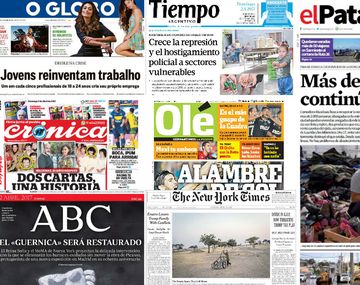 Mirá las tapas de los diarios