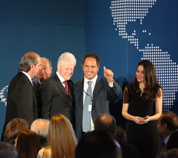 Scioli se reunió con Bill Clinton en los Estados Unidos