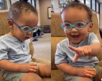 Video: la conmovedora reacción de un nene que ve claramente a su madre por primera vez