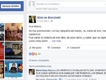 Los posts de la mujer del embajador en la Federación de Rusia, Pablo Tettamanti.&nbsp;
