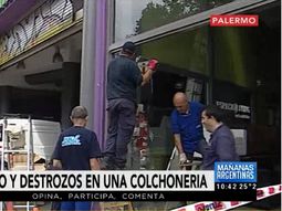 Los durmieron: robaron una colchonería en Palermo