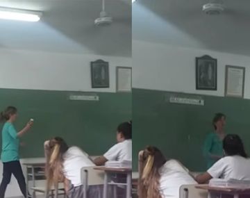 Un alumno grabó parte de la clase de Humanística