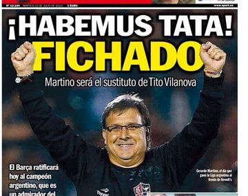 Así reflejan los medios de Barcelona la llegada de Martino