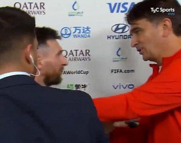 Lejos del andá pallá: la reacción de Messi con el DT de Croacia