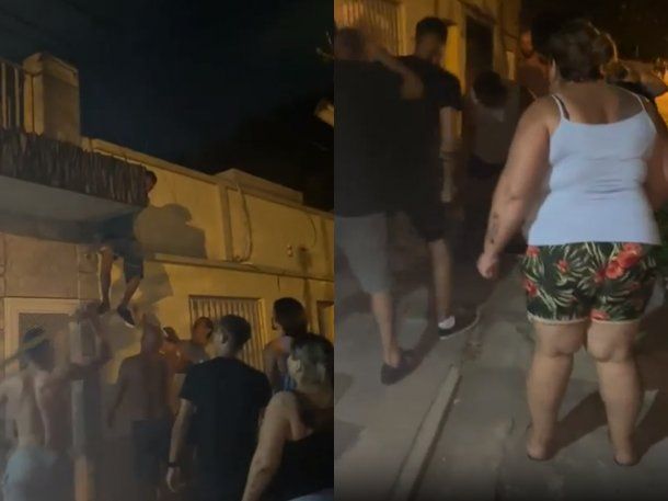 Rosario: vecinos bajaron a un ladrón del techo, lo golpearon y lo entregaron a la Policía
