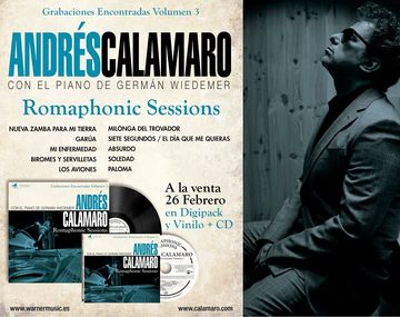 Andrés Calamaro anticipa temas de su nuevo CD
