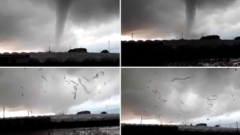 Impresionante paso del tornado en España Impresionante paso del tornado en España