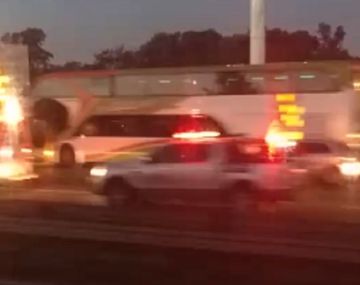 Manejó a contramano por la Panamericana