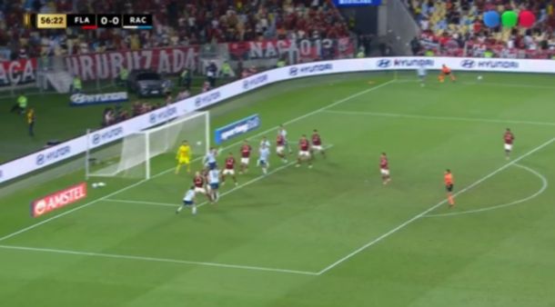 Polémica en el Maracaná por el gol anulado a Racing frente a Flamengo: ¿era infracción?