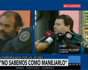 La familia del vecino violento dijo que nunca fue una persona normal