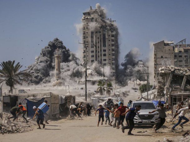 Ataque masivo de Israel a Gaza: Está en llamas