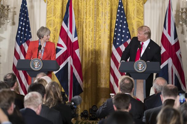 Theresa May y Donald Trump