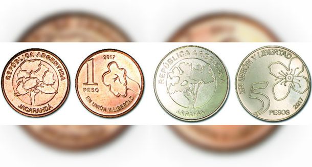 El Banco Central puso en circulación las monedas con árboles