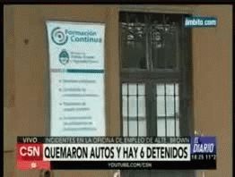 Destrozos en protesta de municipales