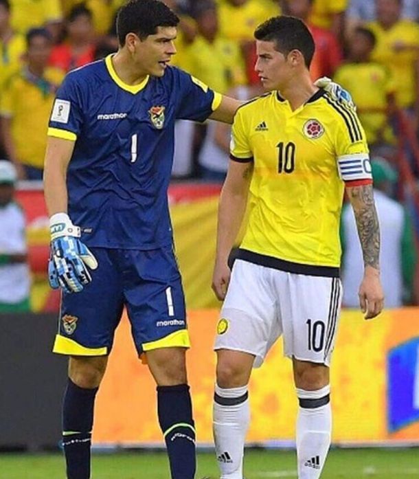 El boliviano junto a James Rodríguez