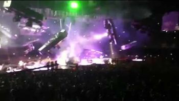 El accidente en el escenario El accidente en el escenario