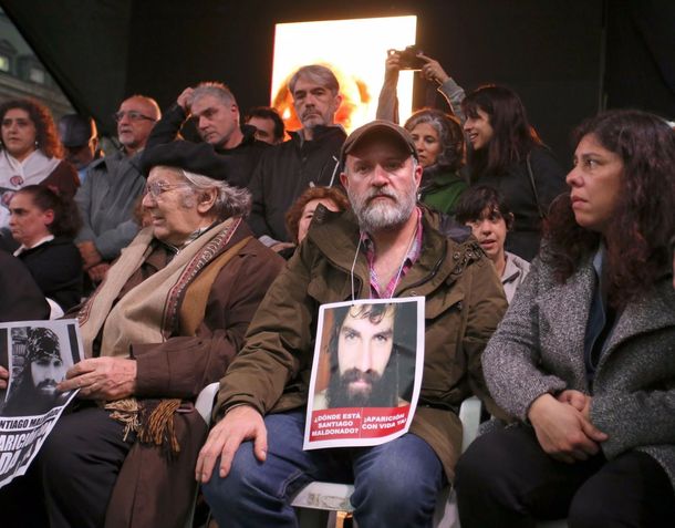 Sergio Maldonado junto a Adolfo Pérez Esquivel