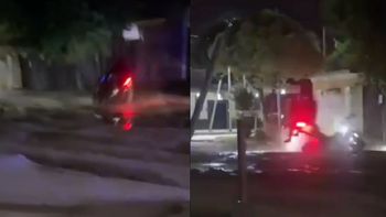 todos al agua: el desopilante final de una persecucion policial en salta