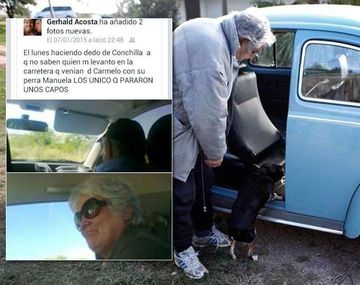 Mujica levantó a un ciudadano que hacía dedo