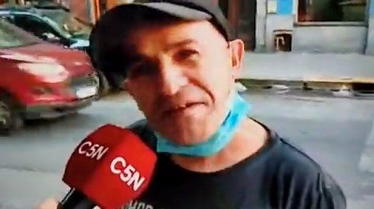 Apareció el Negro Pablo de Okupas en un móvil de C5N y destrozó a Macri