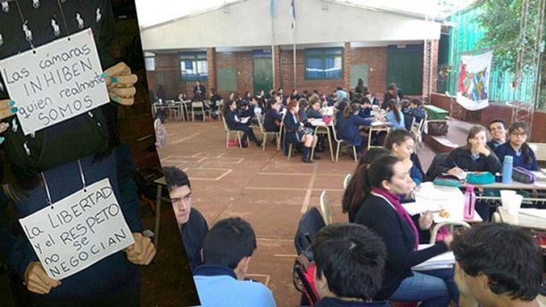Pusieron cámaras y micrófonos en las aulas de un colegio