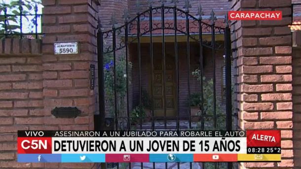 Mataron a un jubilado para robarle el auto: hay un detenido de 15 años