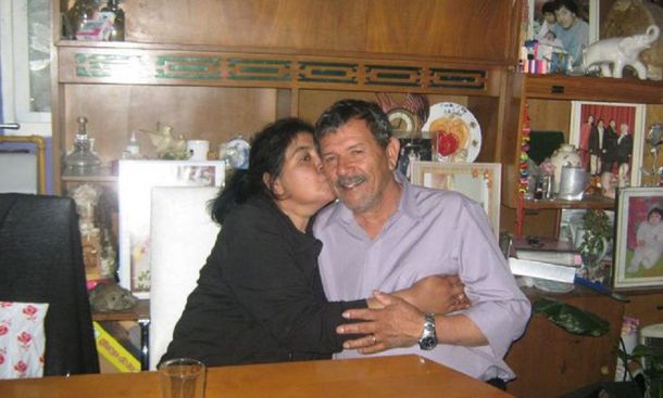 Margarita Barrientos con Isidro Antúnez