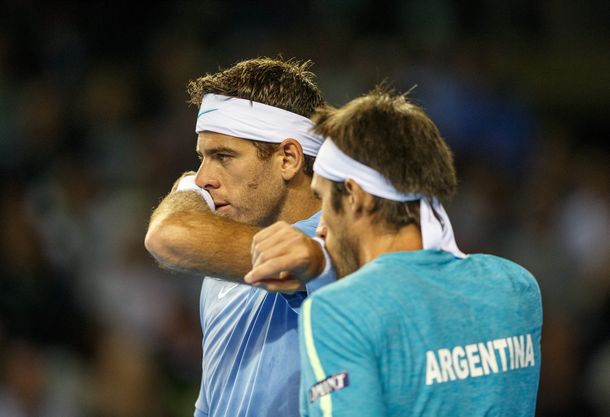 Con Del Potro en cancha, Argentina no pudo definir la serie en el dobles
