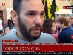 La emoción de Nicolás Munafó, periodista de C5N: Es muy fuerte este acompañamiento