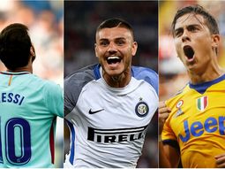 Messi, Icardi y Dybala Messi, Icardi y Dybala