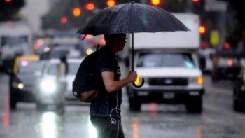 Mal clima: lluvias en Buenos Aires.