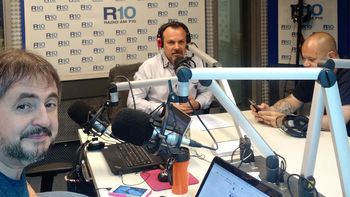 Gustavo Sylvestre, en Radio 10. Gustavo Sylvestre, en Radio 10.