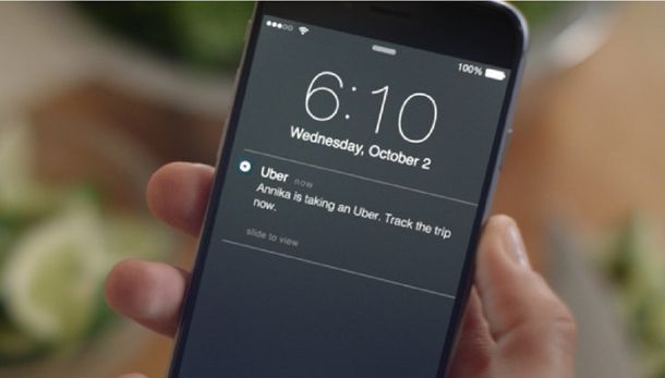 Uber ahora permite que tus familiares vean dónde está tu auto
