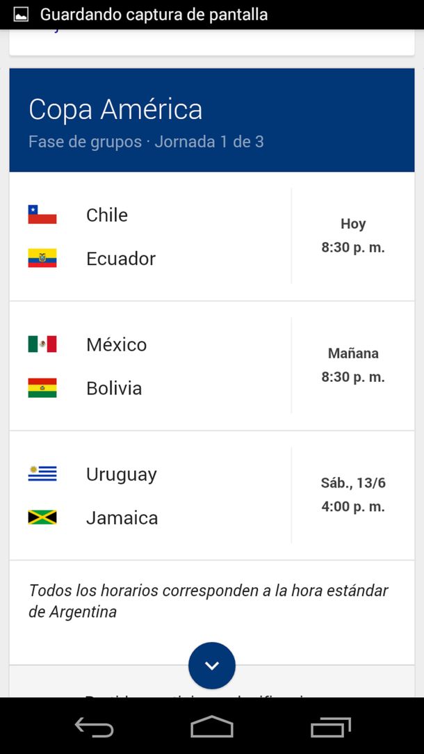 Google te ayuda a no perderte ningún detalle de lo que pase en la Copa América