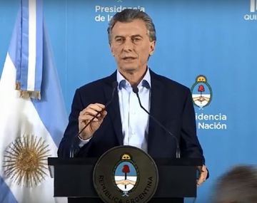 Conferencia de Macri en Olivos